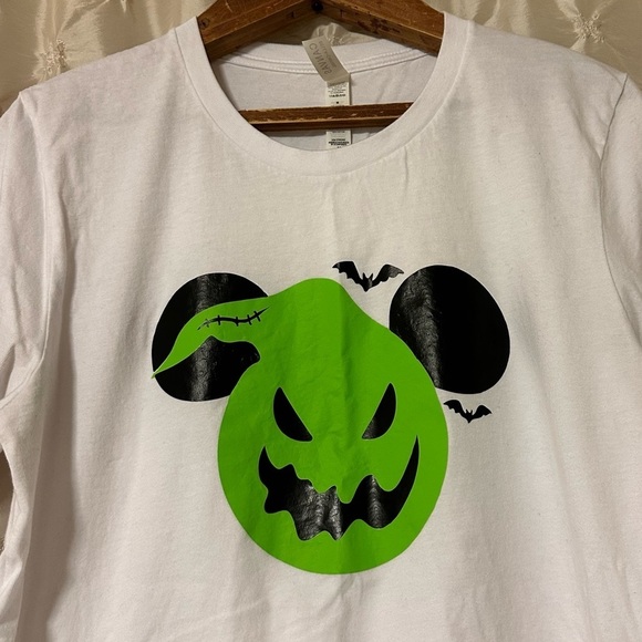 Oogie Boogie Mickey Mouse White Short Sleeve Tee Shirt Bella Canvas - Picture 3 of 9